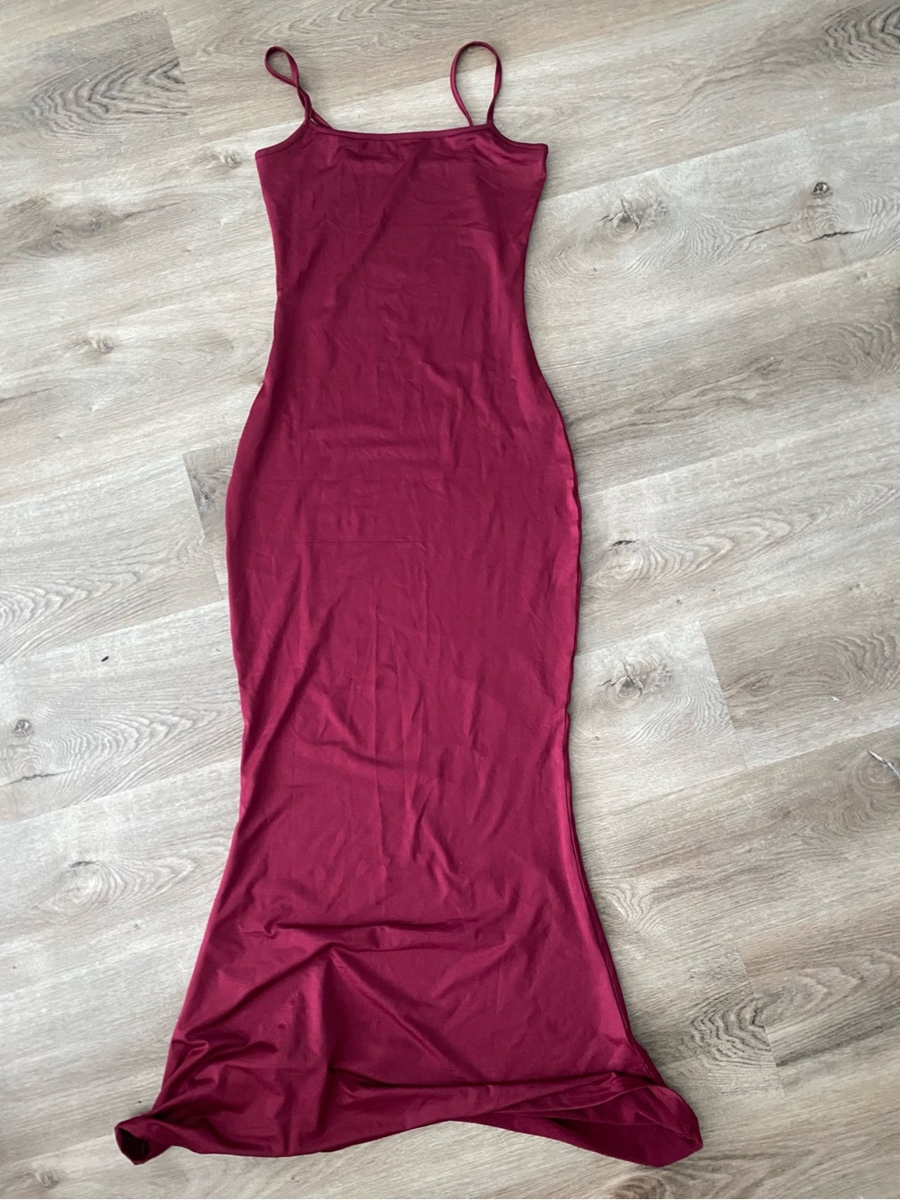 Women's Stretch Slip Dress - Burgundy
